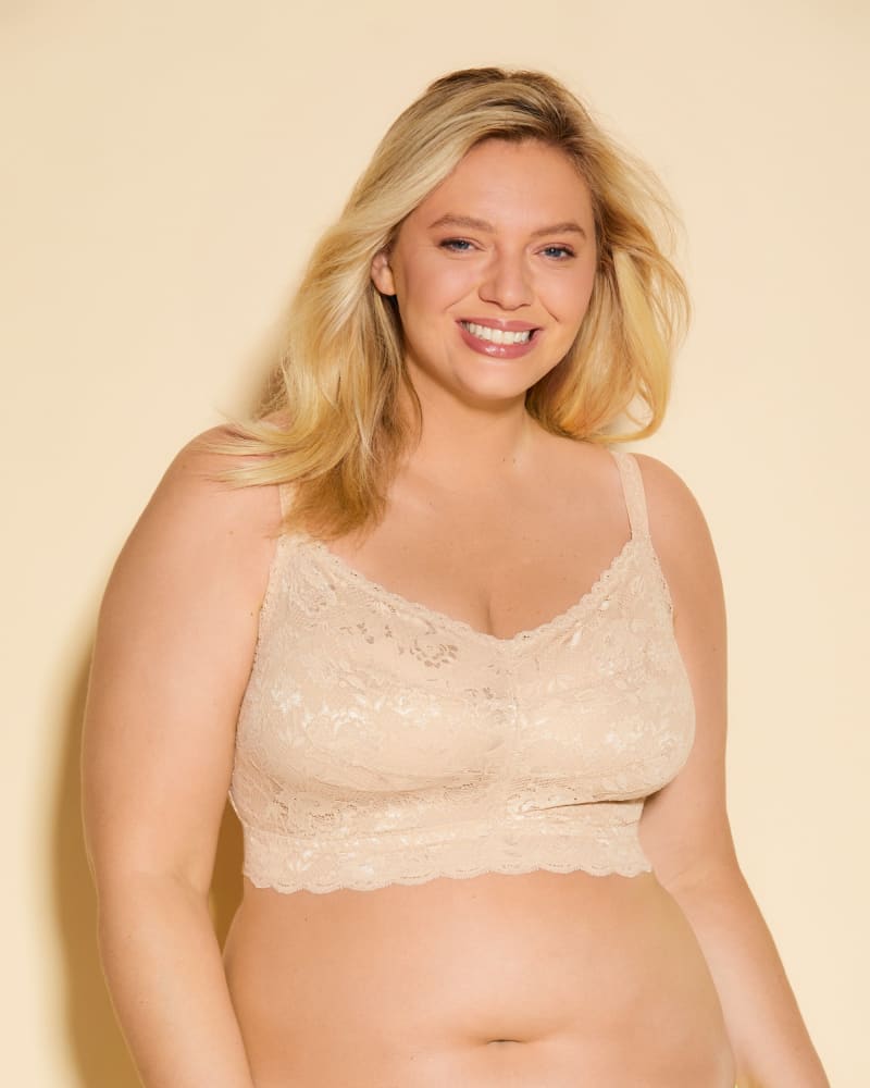 Front of a model wearing a size M Ultra Curvy Sweetie Bralette in Sette by Cosabella. | dia_product_style_image_id:273758